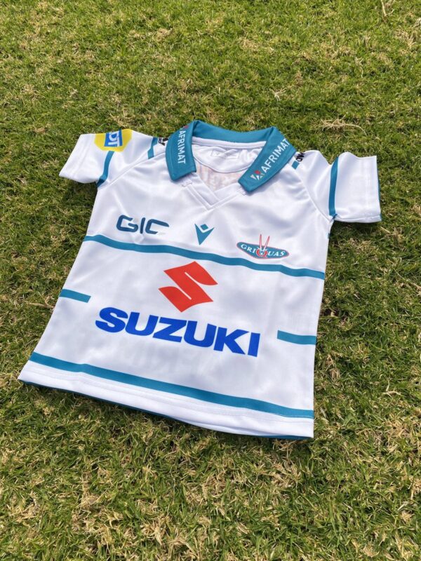 Kids White Suzuki Griquas Jersey - Image 2